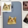 3D стикер Мем здивований котик