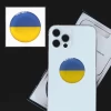 3D стікер для ґаджетів Прапор України