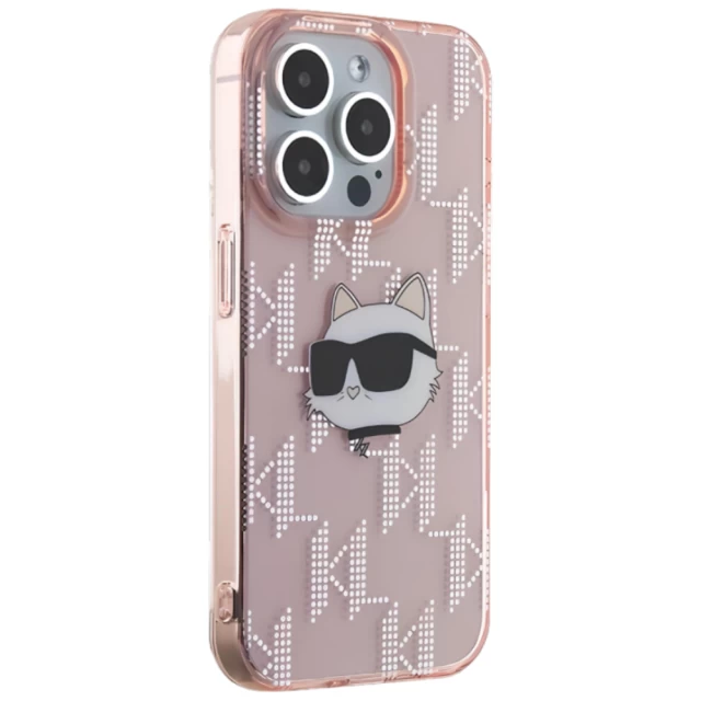 Чехол Karl Lagerfeld IML Choupette Head & Monogram для iPhone 13 | 13 Pro Pink (KLHCP13LHKLPCHP)