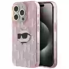 Чохол Karl Lagerfeld IML Choupette Head & Monogram для iPhone 13 | 13 Pro Pink (KLHCP13LHKLPCHP)