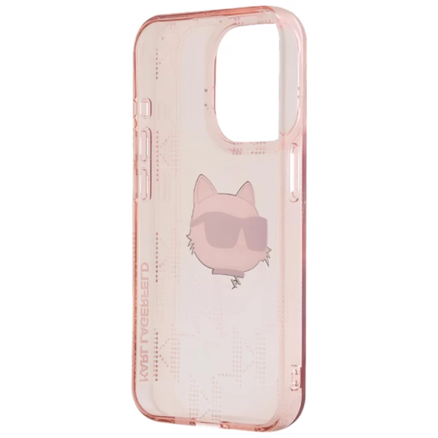 Чохол Karl Lagerfeld IML Choupette Head & Monogram для iPhone 14 Pro Max Pink (KLHCP14XHKLPCHP)