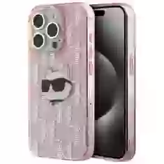 Чохол Karl Lagerfeld IML Choupette Head & Monogram для iPhone 14 Pro Max Pink (KLHCP14XHKLPCHP)