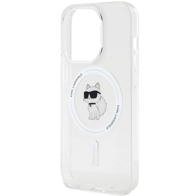 Чохол Karl Lagerfeld IML Choupette для iPhone 14 Pro Transparent with MagSafe (KLHMP14SHFCCNOT)