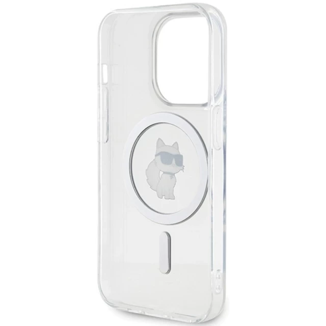 Чохол Karl Lagerfeld IML Choupette для iPhone 14 Pro Transparent with MagSafe (KLHMP14SHFCCNOT)