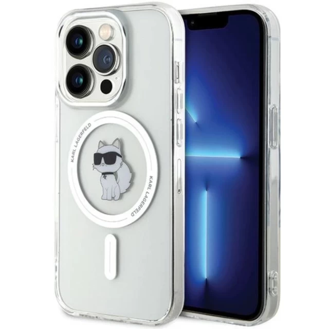 Чохол Karl Lagerfeld IML Choupette для iPhone 14 Pro Transparent with MagSafe (KLHMP14SHFCCNOT)