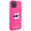 Чехол Karl Lagerfeld Silicone Choupette Head для iPhone 15 Plus | 14 Plus Fuschia with MagSafe (KLHMP15MSCHPPLF)