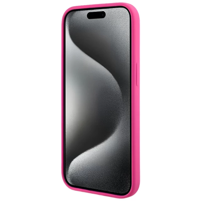 Чехол Karl Lagerfeld Silicone Choupette Head для iPhone 15 Plus | 14 Plus Fuschia with MagSafe (KLHMP15MSCHPPLF)