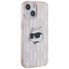 Чохол Karl Lagerfeld IML Choupette Head & Monogram для iPhone 13 Pink (KLHCP13MHKLPCHP)