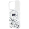 Чохол Karl Lagerfeld Liquid Glitter Choupette Head для iPhone 14 Pro Max Transparent with MagSafe (KLHMP14XLGCHSGH)