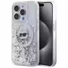 Чехол Karl Lagerfeld Liquid Glitter Choupette Head для iPhone 14 Pro Max Transparent with MagSafe (KLHMP14XLGCHSGH)