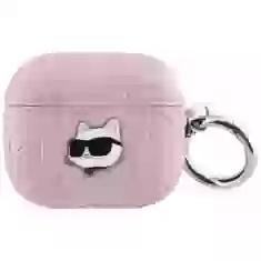 Чохол для навушників Karl Lagerfeld Monogram Choupette Head для AirPods 3 Pink (KLA3PGCHPP)