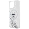 Чохол Karl Lagerfeld Liquid Glitter Choupette Head для iPhone 12 | 12 Pro Transparent with MagSafe (KLHMP12MLGCHSGH)