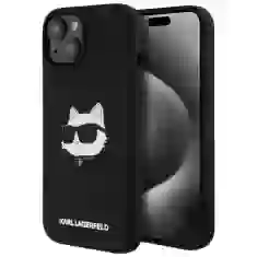 Чехол Karl Lagerfeld Silicone Choupette Head для iPhone 15 Plus | 14 Plus Black with MagSafe (KLHMP15MSCHPPLK)