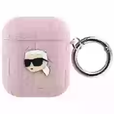 Чехол для наушников Karl Lagerfeld Monogram Karl Head для AirPods 2 | 1 Pink (KLA2PGKIPP)