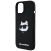 Чехол Karl Lagerfeld Silicone Choupette Head для iPhone 15 | 14 | 13 Black with MagSafe (KLHMP15SSCHPPLK)