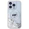 Чохол Karl Lagerfeld Liquid Glitter Choupette Head для iPhone 13 Pro Max Transparent with MagSafe (KLHMP13XLGCHSGH)