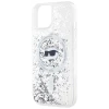 Чохол Karl Lagerfeld Liquid Glitter Choupette Head для iPhone 15 | 14 | 13 Transparent with MagSafe (KLHMP14SLGCHSGH)