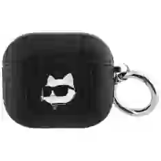 Чохол для навушників Karl Lagerfeld Monogram Choupette Head для AirPods 3 Black (KLA3PGCHPK)