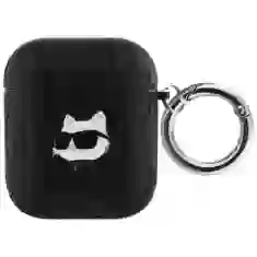 Чохол для навушників Karl Lagerfeld Monogram Choupette Head для AirPods 2 | 1 Black (KLA2PGCHPK)