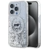 Чехол Karl Lagerfeld Liquid Glitter Choupette Head для iPhone 15 Pro Transparent with MagSafe (KLHMP15LLGCHSGH)