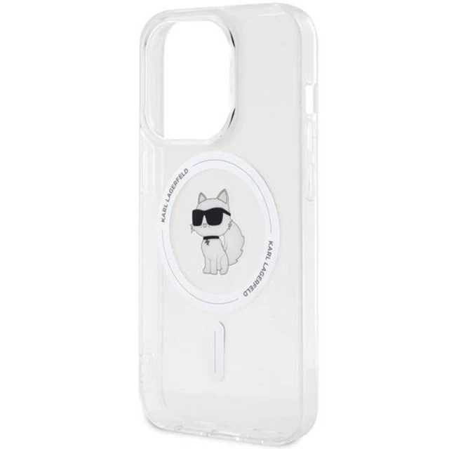 Чехол Karl Lagerfeld IML Choupette для iPhone 13 | 13 Pro Transparent with MagSafe (KLHMP13LHFCCNOT)