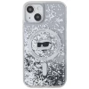 Чохол Karl Lagerfeld Liquid Glitter Choupette Head для iPhone 13 Transparent with MagSafe (KLHMP13MLGCHSGH)