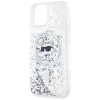 Чохол Karl Lagerfeld Liquid Glitter Choupette Head для iPhone 13 Transparent with MagSafe (KLHMP13MLGCHSGH)