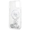 Чохол Karl Lagerfeld Liquid Glitter Choupette Head для iPhone 13 Transparent with MagSafe (KLHMP13MLGCHSGH)