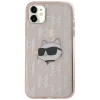 Чехол Karl Lagerfeld IML Choupette Head & Monogram для iPhone 11 | XR Pink (KLHCN61HKLPCHP)