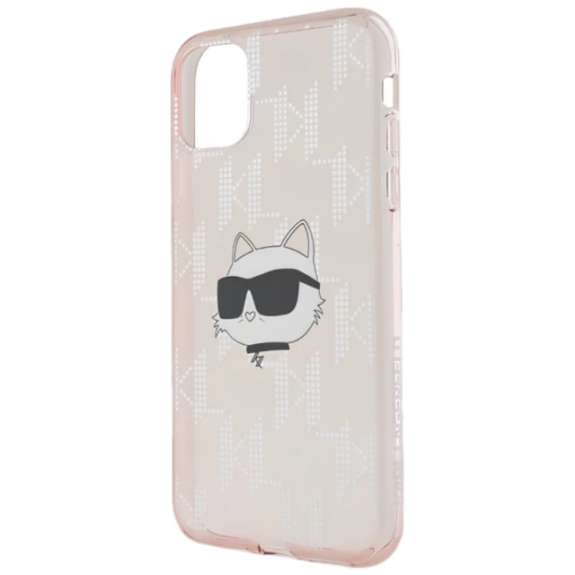 Чехол Karl Lagerfeld IML Choupette Head & Monogram для iPhone 11 | XR Pink (KLHCN61HKLPCHP)