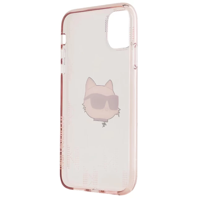 Чехол Karl Lagerfeld IML Choupette Head & Monogram для iPhone 11 | XR Pink (KLHCN61HKLPCHP)