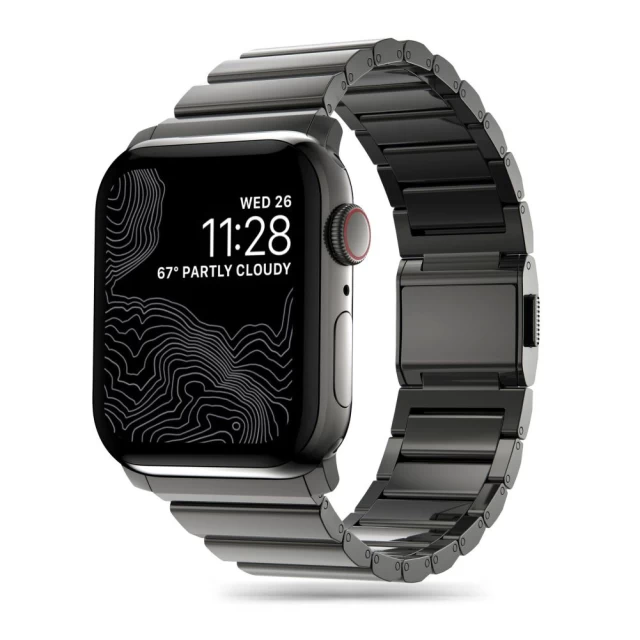 Ремінець Upex SteelBand для Apple Watch 49 | 45 | 44 | 42 mm Black (5906302300075)