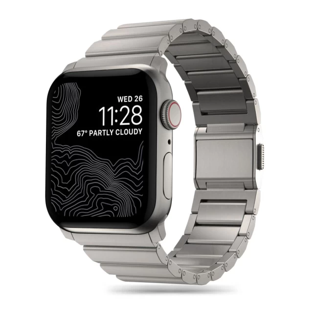 Ремінець Upex SteelBand для Apple Watch 49 | 45 | 44 | 42 mm Titanium (5906302300501)