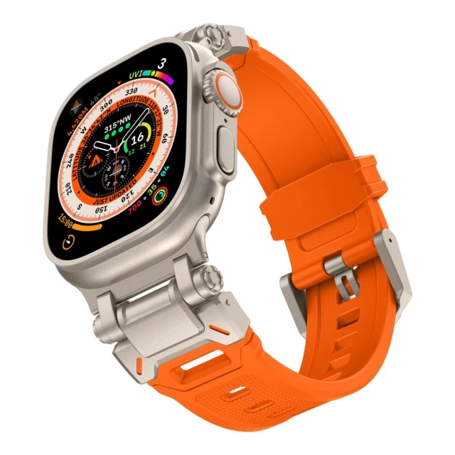 Ремінець Upex Delta Pro для Apple Watch 49 | 45 | 44 | 42 mm Orange Titanium (5906302310647)