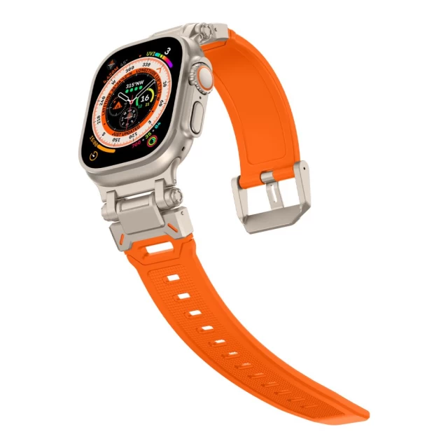 Ремінець Upex Delta Pro для Apple Watch 49 | 45 | 44 | 42 mm Orange Titanium (5906302310647)