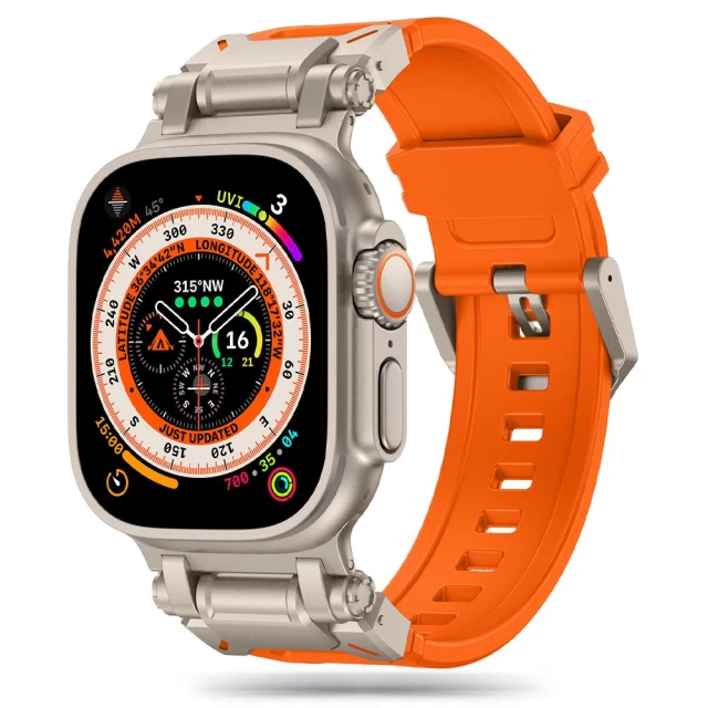 Ремінець Upex Delta Pro для Apple Watch 49 | 45 | 44 | 42 mm Orange Titanium (5906302310647)