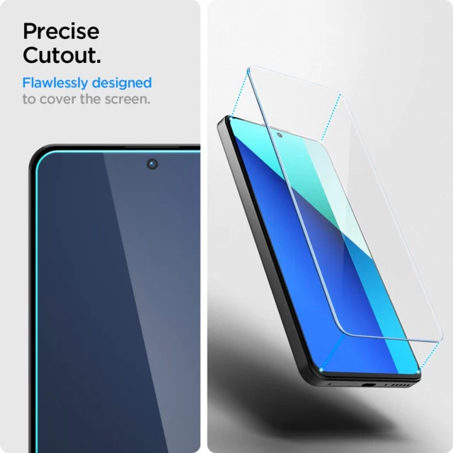 Захисне скло Spigen Glas.TR Slim для Xiaomi Redmi Note 13 4G/LTE (2 pack) Clear (AGL08295)