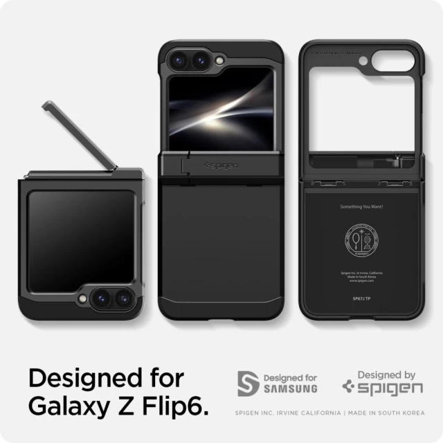 Чохол Spigen Tough Armor Pro для Samsung Galaxy Flip6 (F741) Black (ACS07849)