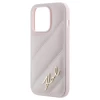 Чохол Karl Lagerfeld Diagonal Quilted Script для iPhone 14 Pro Max Pink (KLHCP14XPQDSMGP)