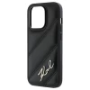 Чохол Karl Lagerfeld Diagonal Quilted Script для iPhone 13 Pro Black (KLHCP13LPQDSMGK)