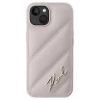 Чехол Karl Lagerfeld Diagonal Quilted Script для iPhone 14 Pink (KLHCP14SPQDSMGP)