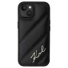 Чохол Karl Lagerfeld Diagonal Quilted Script для iPhone 14 Black (KLHCP14SPQDSMGK)