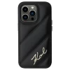 Чохол Karl Lagerfeld Diagonal Quilted Script для iPhone 14 Pro Black (KLHCP14LPQDSMGK)