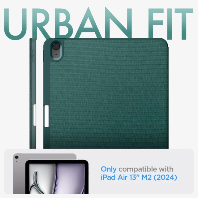 Чехол Spigen Urban Fit для iPad Air 6 13 (2024) Midnight Green (ACS07672)