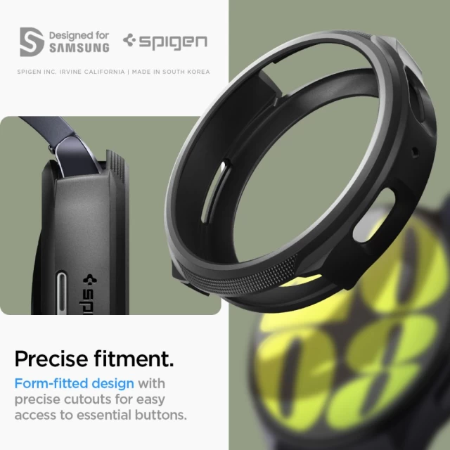 Чохол Spigen Liquid Air для Samsung Galaxy Watch 7 44 mm Matte Black (ACS07900)