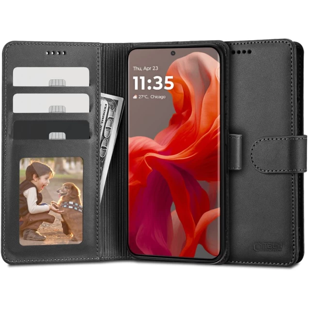 Чехол-книжка Tech-Protect Wallet для Motorola Moto G85 5G Black (5906302312238)