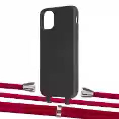 Чохол Upex Alter Eyelets for iPhone 11 Onyx with Aide Red and Casquette Silver (UP109649)