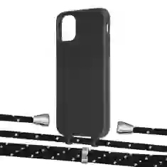 Чохол Upex Alter Eyelets for iPhone 11 Onyx with Aide Black Dots and Casquette Silver (UP109667)