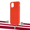 Чохол Upex Alter Eyelets for iPhone 11 Red with Aide Red and Casquette Silver (UP109789)