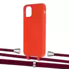 Чехол Upex Alter Eyelets for iPhone 11 Red with Aide Byzantine and Casquette Silver (UP109792)